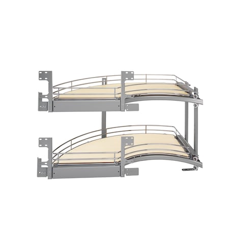 Rev-A-Shelf Steel, Light Brown, 35.75 in W, 20.8 in H, 35.75 in D, 18.63 in L, Light Brown 582-18-LMP